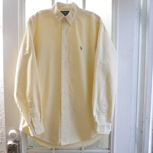 Ralph Lauren Multi-Color Pony Logo on Yellow Yarmouth Button Down Shirt